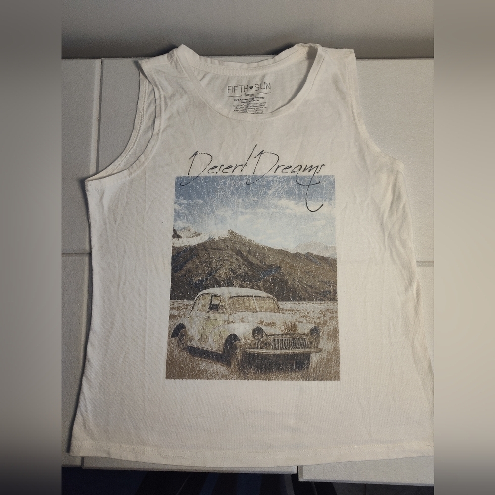 Fifth Sun White Desert Dreams Tank Size L #417